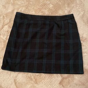 Plaid mini skirt